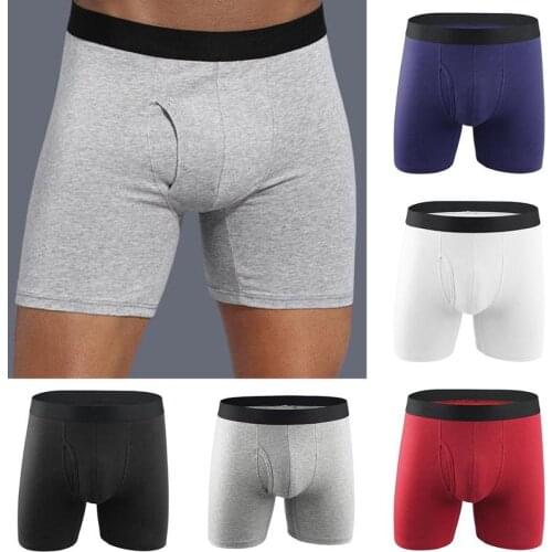 Men Cotton Underwear Boxer Men Underpants Comfortable Trunk Underwear Male Panties Breathable O7S9 Cueca Masculina Boxersho S0N5