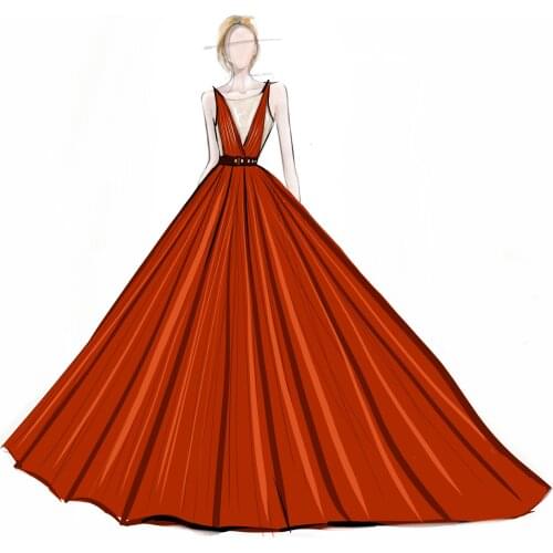 Jusere Red ball gown Plain tulle evening dress sleeveless Prom Dresses Evening Backless Party Gown