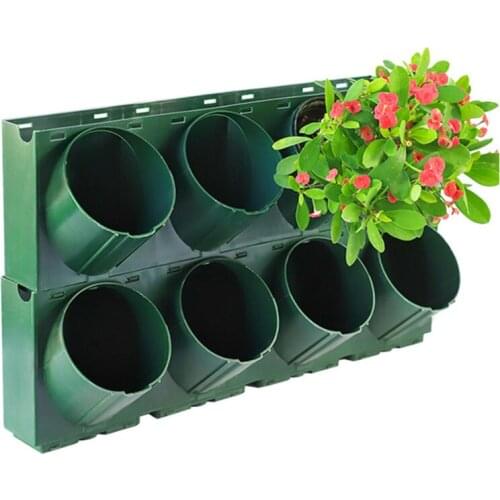 Outdoor Wall Mounted Three-dimensional Greening Plant Flower Pot Container Box Lightweight Heat Resistance Cold Resistance Durab