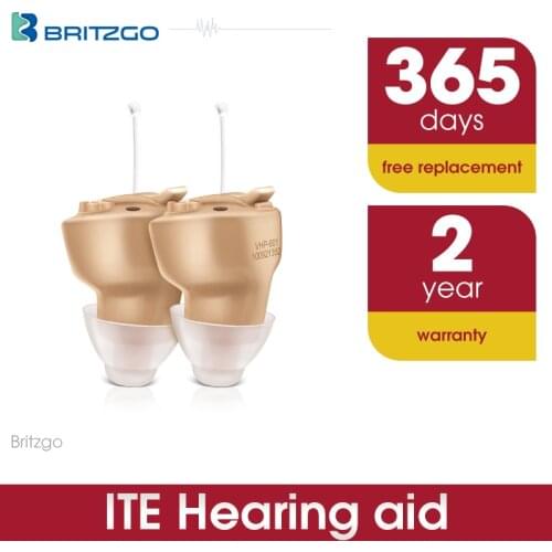 Britzgo Intelligent Noise Reduction Hearing Aid,Wireless Digital Invisible In Ear Sound Amplifier,For With Mild Hearing Loss