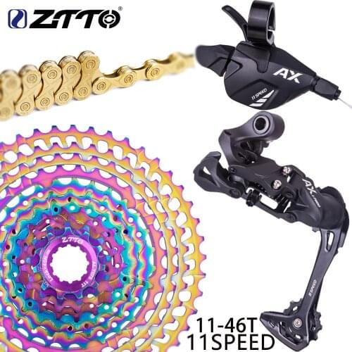 ZTTO MTB Bike 11speed Group Set 11s 46T cassette chain 11v 46t Cassette sprocket 11s chain Ultralight k7 sprocket Mountain Bike