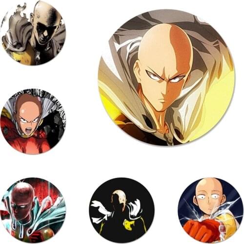 58mm One-Punch Man Icons Pins Badge Decoration Brooches Metal Badges For Clothes Backpack Decoration