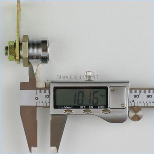 10 pieces 17mm waterproof dustproof keyed differently chrome plated drawer door cam lock