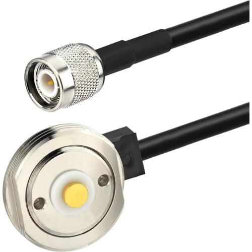 Superbat Vehicle Antenna NMO Mount 3/4 Inch Hole with 50cm RG58 Cable TNC Plug Connector