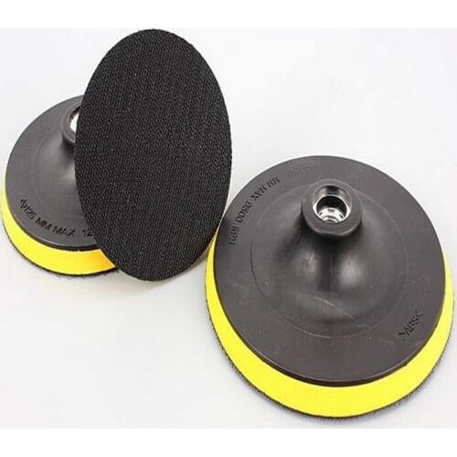 Free shipping 2PCS rubber made 125*M14mm polishing chuck for being used with polishing pads wheels sandpaper for good polishing