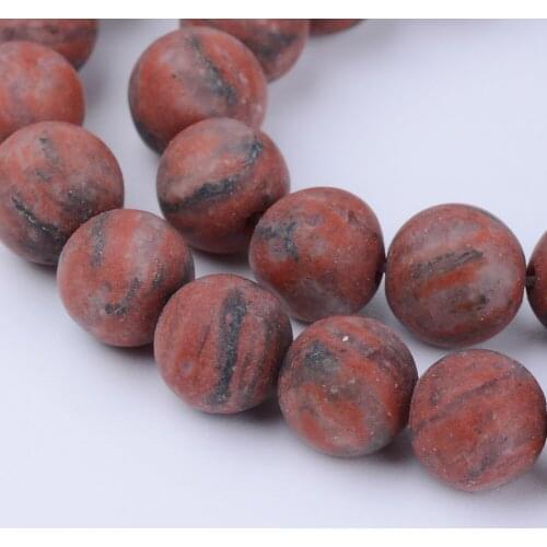 12 Styles Natural Stone Beads 6~6.5mm Jasper Beads Strands Frosted Round Beads for Jewelry Making about 63pcs/strand 15.5 inches