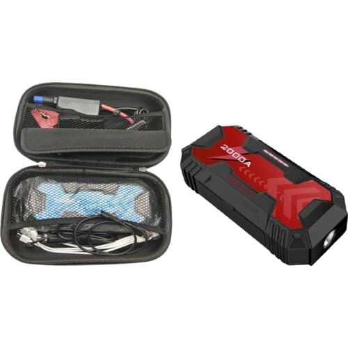 CE FCC ROHS Emergency Car Tool 2USB Car Jump Starter Booster Battery Pack with Air Pump Air Compressor