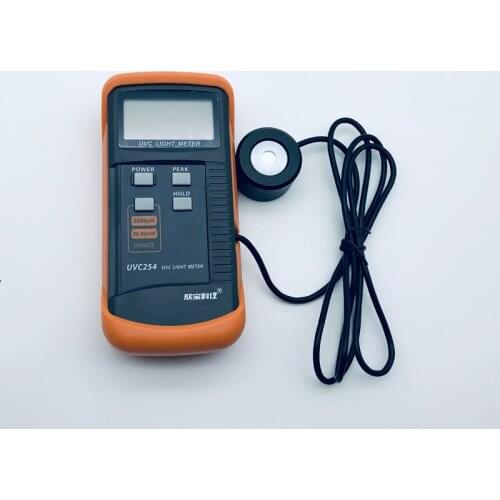 UVC254 UVC Light Meter UV Radiation Intensity Detector Narrow-Band Spectrum 248nm-262nm Resolution:1uW/cm2