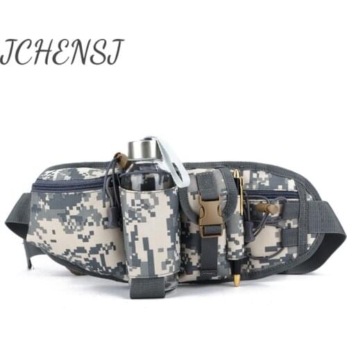 JCHENSJ Camouflage Belt Bags For Men Designers Male Fanny Pack Outdoor Hiking Bottle Strip Male Fanny Pack