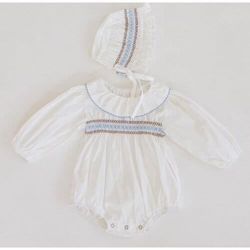 Newborn Baby Jumpsuit One piece Outfit Toddler Baby Girl Cotton Long Sleeve Bodysuits Spring Autumn Baby Girls Clothes