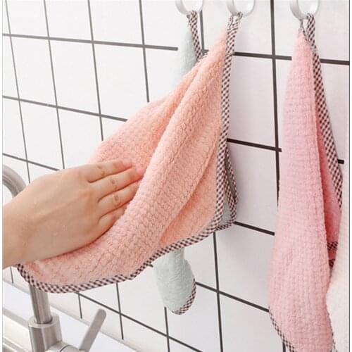 1/5pcs Kitchen Microfiber Towel Nonstick Oil Wiping Car Rags Absorbent Cleaning Cloth Home Washing Dish Kitchen Cleaning Towel