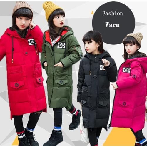Fashion Children Down Jacket Winter Jacket For Girls Thick Duck Down Kids Outerwears For Cold -20 degree Jacket Warm Coat
