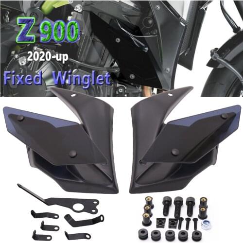 For Kawasaki Z900 Z 900 2020 2021 Motorcycle Parts Side Spoiler Winglet Aerodynamic Fixed Wing Kit Fixed Winglet Fairing Wing