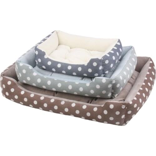 Pet Cushion Bed Warm Sleeping Blanket Cushion Cover Winter Dog Cat Blanket Soft Flannel Puppy Cats Couches Pet Supplies Cats
