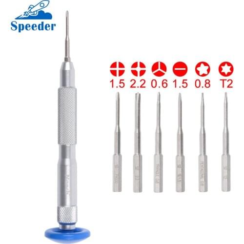 Nanch 6 in 1 Phone Repair Screwdriver Set For Repair Mobile Phone for iphone 7/8/X for Samsung etc With Portable Storage Sachets