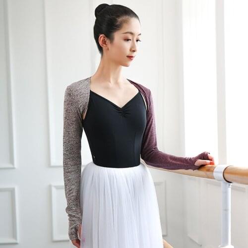 Women Dance Shrug Warm ups Ballet Sweater Cardigan Long Sleeve Cashmere Winter Dance Warmer Ballerina Dancewear Tops Knitwear