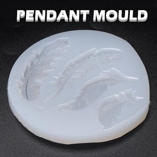 Feather Silicone Mold Fondant Mold Cake Decorating Tools Chocolate Gumpaste Mold DIY Jewelry Charm Pendant Earrings Mold