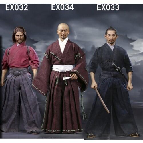 POPTOYS 1/6 EX032 /EX033 EX034 Devoted Samurai Trainee Ver. / Kendo Ver. Brave Samurai UJIO Warrior Full Set model
