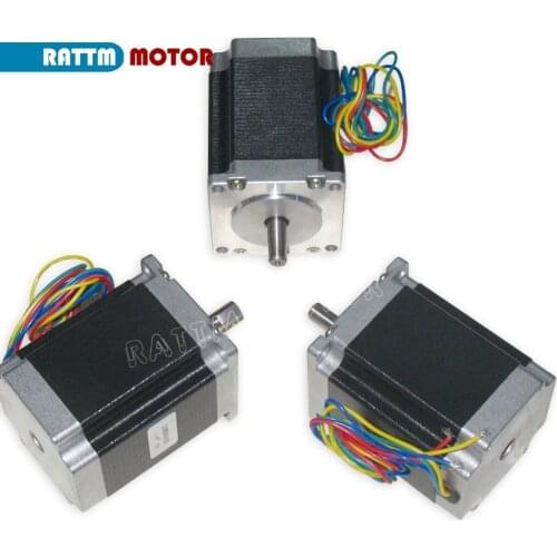 3PCS NEMA23 76mm/ 270Oz-in/ 3A CNC stepper motor stepping motor for CNC router Milling engraving machine