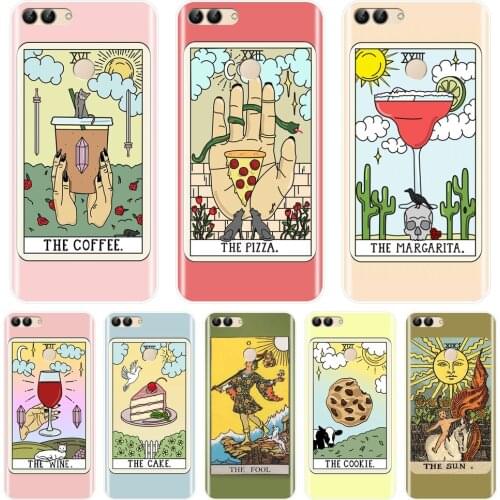 For Huawei P8 P9 Lite Mini 2017 Phone Case Silicone Egypt Tarot Food Soft Back Cover For Huawei P20 Lite Pro P9 P10 Plus P Smart