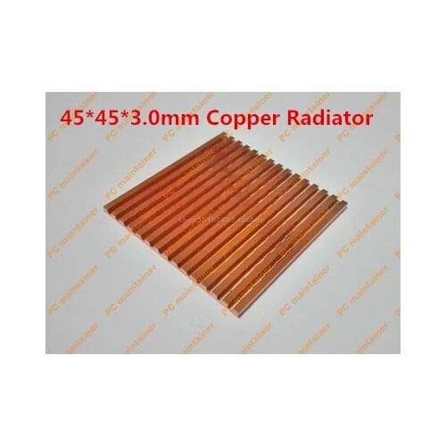 Ultra-thin copper pure copper north and south bridge chip router set-top box notebook radiator 45*45*3.0mm Copper Radiator