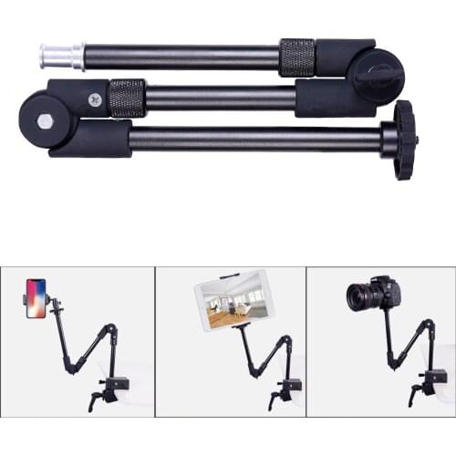 3 Section 1/4 3/8 screw Adjustable Magic Arm Articulated Camera Universal Extension Bracket foto studio fotografia acessorio