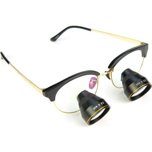 2.5X Binoculars Dentist Magnifying Glasses Dental Eyeglass Loupes Surgery Medical Helping Hand Magnifier Long Working Distance