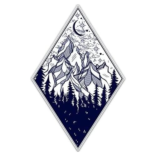 Forest Mountains Adventure - Vinyl Sticker Waterproof Decal