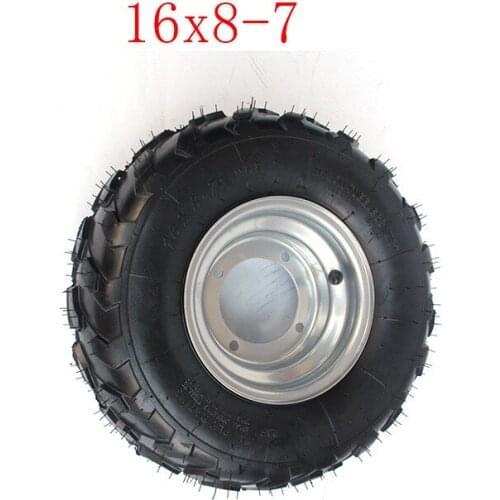 Lightning shipping Good Quality 16x8.00-7 Vacuum Tyre ATV Tire Fit for ATV 50CC,90CC,70CC,110CC,125CC Outer Tyre