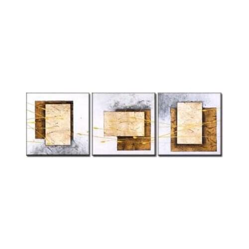 4 pieces Hand Painted Home Decor-Modern Canvas Art Wall Decor-Abstract Oil Painting Wall Art-Autumn Abstraction