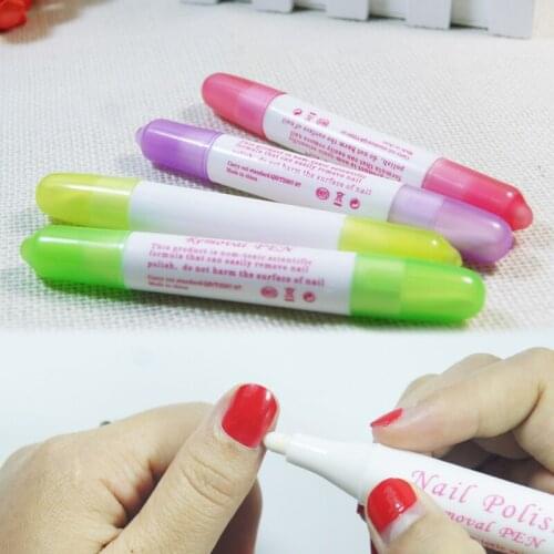 500pcs Nail Art Pen Remove Mistakes + 3 Tips Newest Nail Polish Cleaner Erase DHL