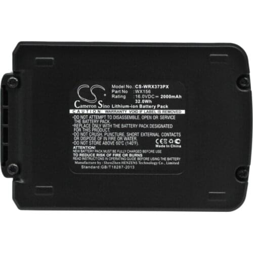 Cameron sino 2000mah battery for WORX Brushless Impact 20V MAX Drill WA3527 WX152 WX152.1 WX152.2 WX152.3 WX156 WX156.1 WX373