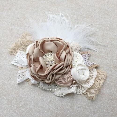 Free Shipping Flower Girl Headband Kids Hair Accessories Photo Prop