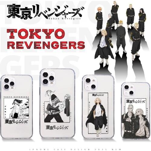 Anime Tokyo Revengers Phone Case Transparent for iPhone 11 12 6 7 8 Pro X XS Max XR Plus Silicone Soft TPU Clear mobile bags