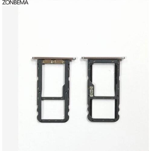 10PCS Original Sim Tray Holder For Asus Zenfone 5 2018 Gamme ZE620KL SIM Card Tray Slot Holder Adapter Socket Repair Parts