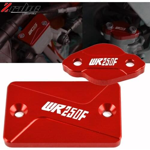 Motorcycle CNC Front & Rear Brake Fluid Reservoir Cover Cap For YAMAHA YZ125 YZ250 YZ125F YZ250F YZ450F WR450F YZ250F WR250F
