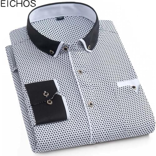 Мужские шелковые рубашки EICHOS China At AliExpress
