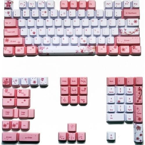 PBT keycap personality OEM96 thermal Sublimation 64 Mechanical keyboard 68 animation 87 key 104