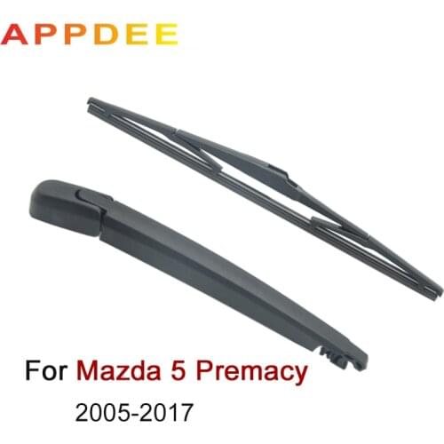 APPDEE Wiper 12" Rear Wiper Blade & Arm Set Kit For Mazda 5 Premacy 2005-2017 Windshield Windscreen