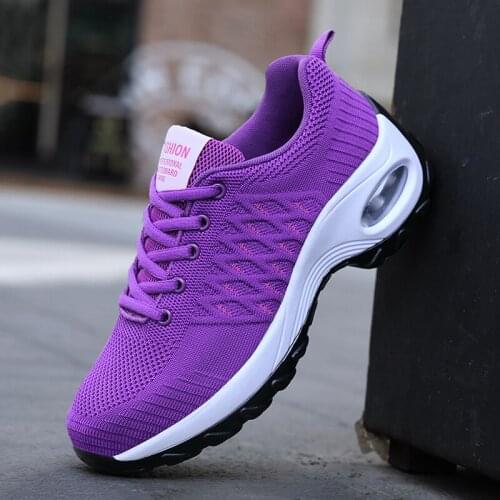 Womens shoes running casual summer sneakers comfortable mesh breathable flying woven non-slip light ladies vulcanized shoes