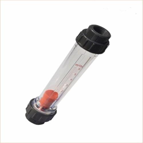 LZB-15S Plastic Flowmeter Water Rotameter (Short Tube BSP thread Connection) Flow range 10-100L/h,LZB15S Tools Flow Meters
