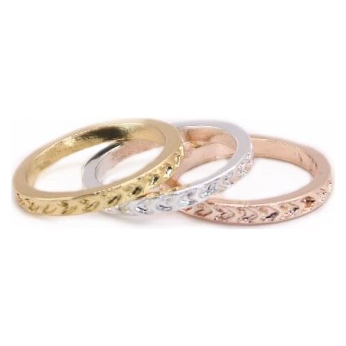 Cute Simple Arrowhead pattern Style Big Flat Ring Environmental Protection Material Suitable for Men And Women