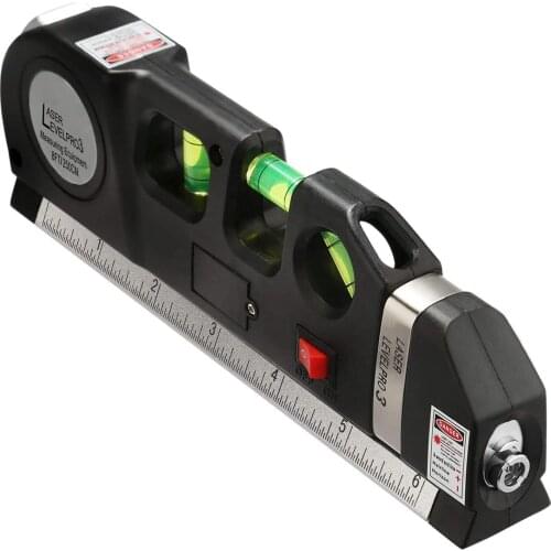 Multipurpose Self-leveling Magnetic Base Measure Line 8ft Measure Tape Ruler Laser Level