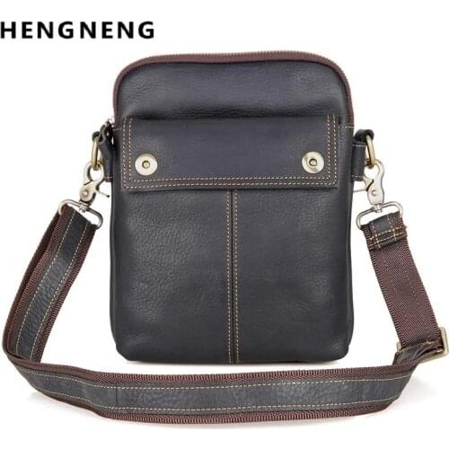 Man Handbag Cow Leather Male Design Shoulder Messenger Bag Cowhide Fashion Cross-body Bag Tablet Tote Mochila Satchel Bag