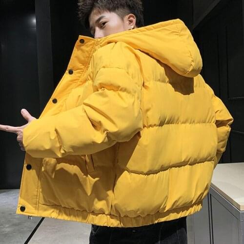 2020 Winter New Windbreak Bread Suit Outwear Parkas Cotton Hooded Zipper Jacket Mens Warm Duck Coat Male Thicken