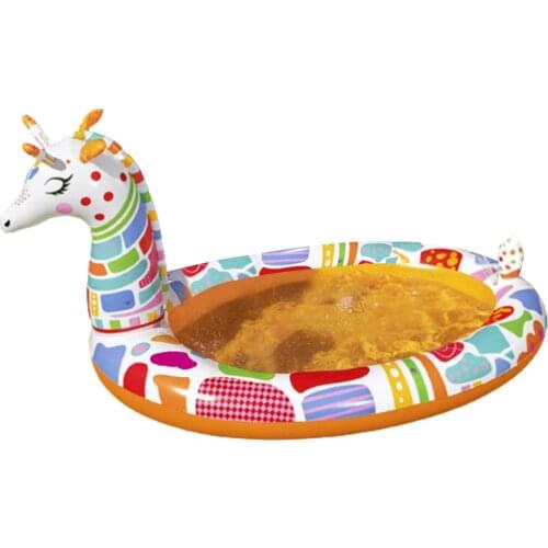 Giraffe Spray Inflatable Swimming & Wading Pool For Toddlers Water Play Center Blow Up Swimming Pool Water Fun Pool For Kids