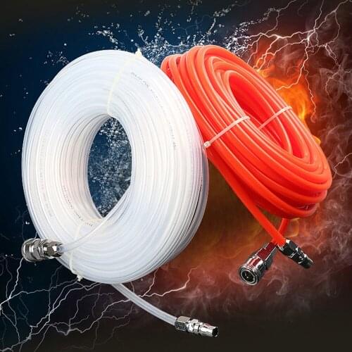 10/15/20m Air Compressor Hose Pipe Pneumatic Straight Pump Tube With Quick Connector 5*8mm Household Tools