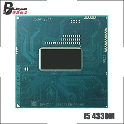 Intel Core i5-4330M i5 4330M SR1H8 2.8 GHz Dual-Core Quad-Thread CPU Processor 3M 37W Socket G3 / rPGA946B