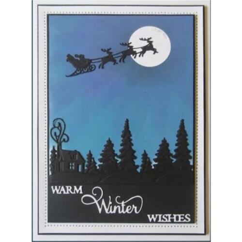 Merry Christmas Metal Cutting Dies for Scrapbooking New Dies for 2019 Die Cut Stitch Craft Die Stencil Troqueles Christmas