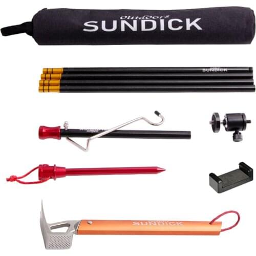 Detachable Lantern Stand Lamp Tripod Camping Lamp Bracket Lamp Holder Portable Camping Accessory with Tent Hammer Nail Puller